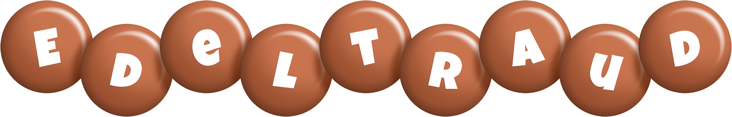 Edeltraud candy-brown logo