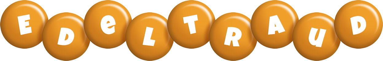 Edeltraud candy-orange logo