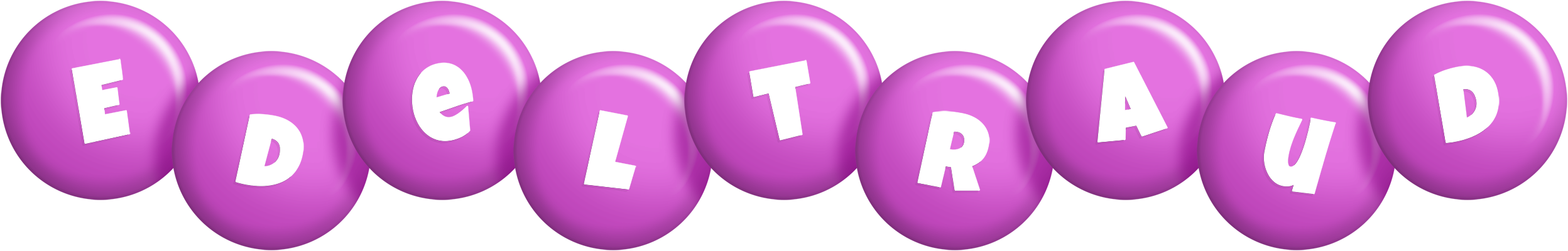 Edeltraud candy-purple logo
