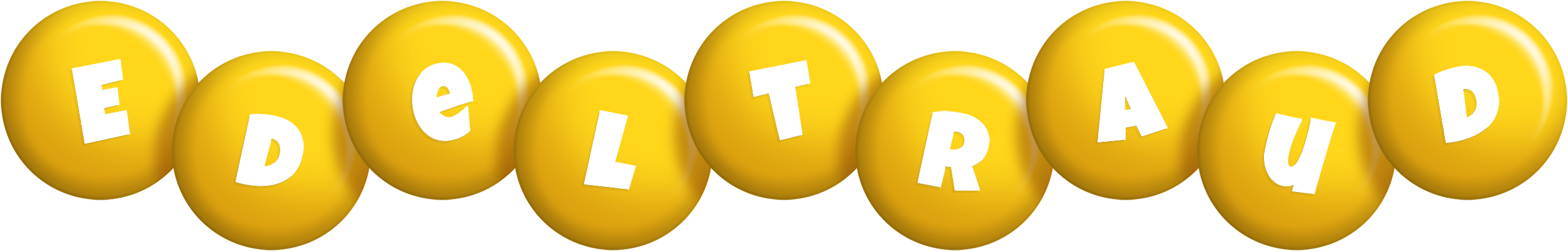 Edeltraud candy-yellow logo