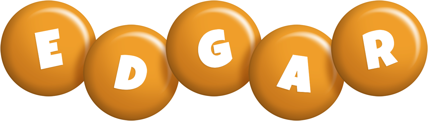 Edgar candy-orange logo