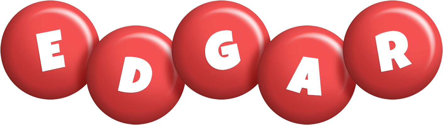 Edgar candy-red logo