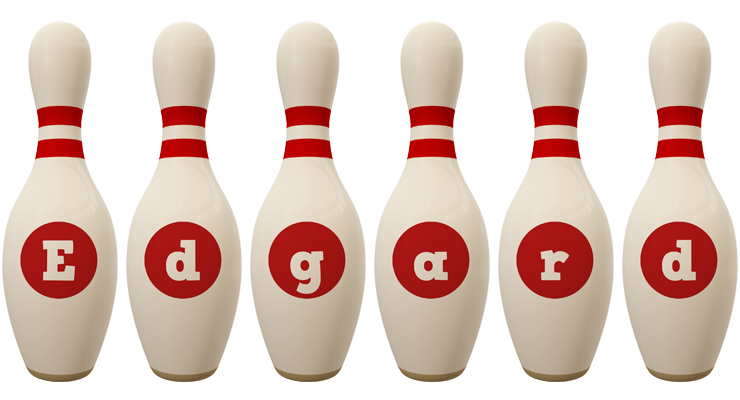 Edgard bowling-pin logo