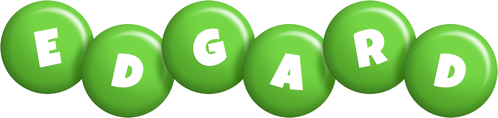 Edgard candy-green logo