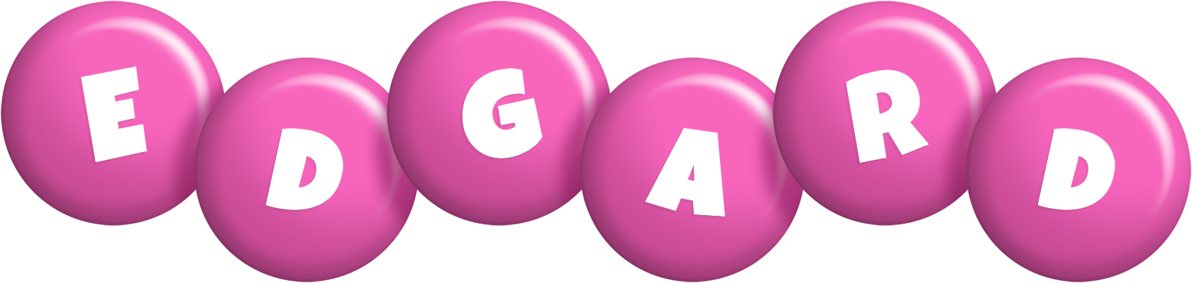 Edgard candy-pink logo