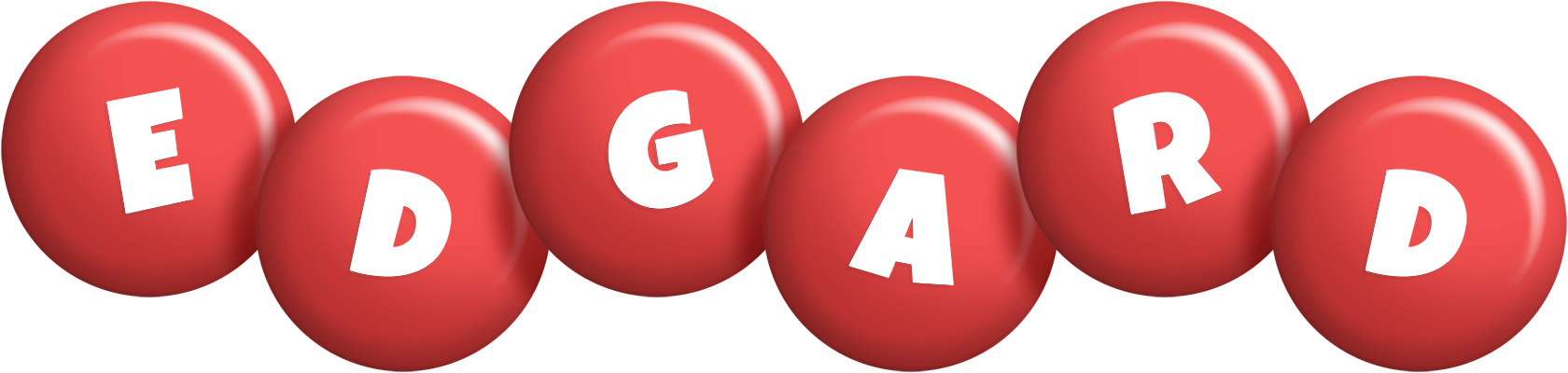 Edgard candy-red logo