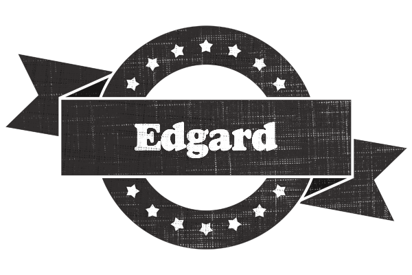 Edgard grunge logo