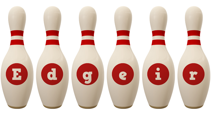 Edgeir bowling-pin logo