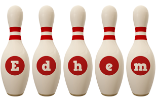 Edhem bowling-pin logo