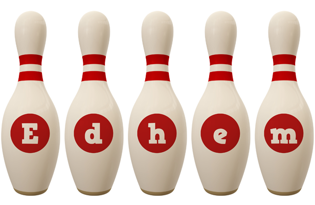 Edhem bowling-pin logo