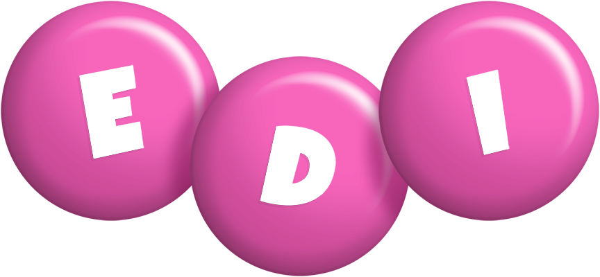 Edi candy-pink logo