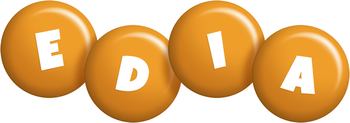 Edia candy-orange logo