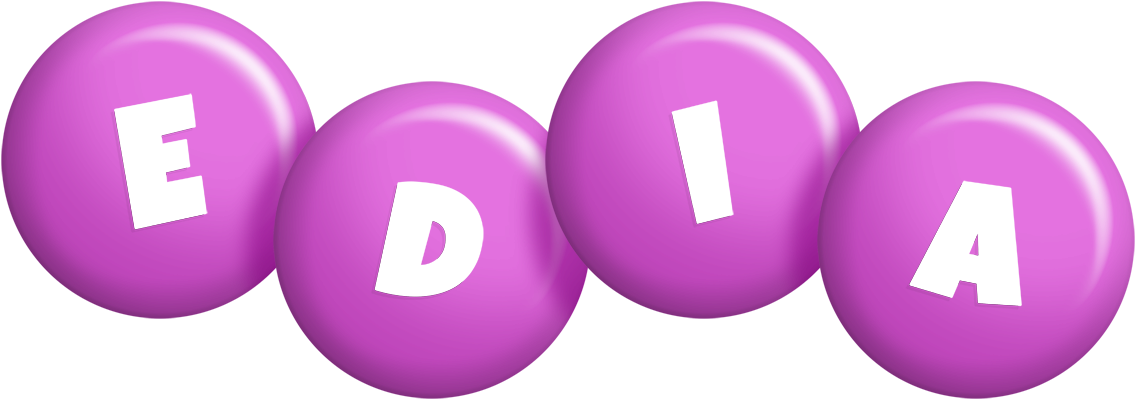 Edia candy-purple logo