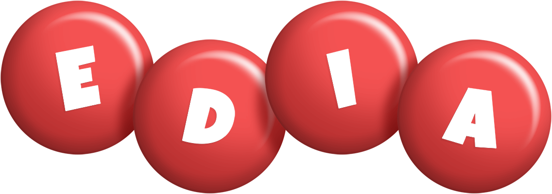 Edia candy-red logo