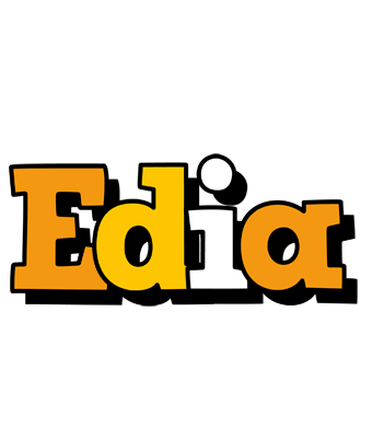 Edia cartoon logo