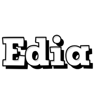 Edia snowing logo