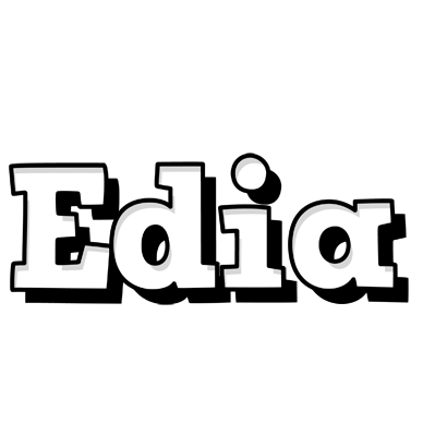 Edia snowing logo