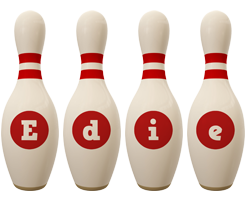 Edie bowling-pin logo