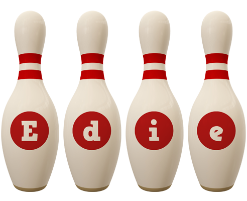 Edie bowling-pin logo