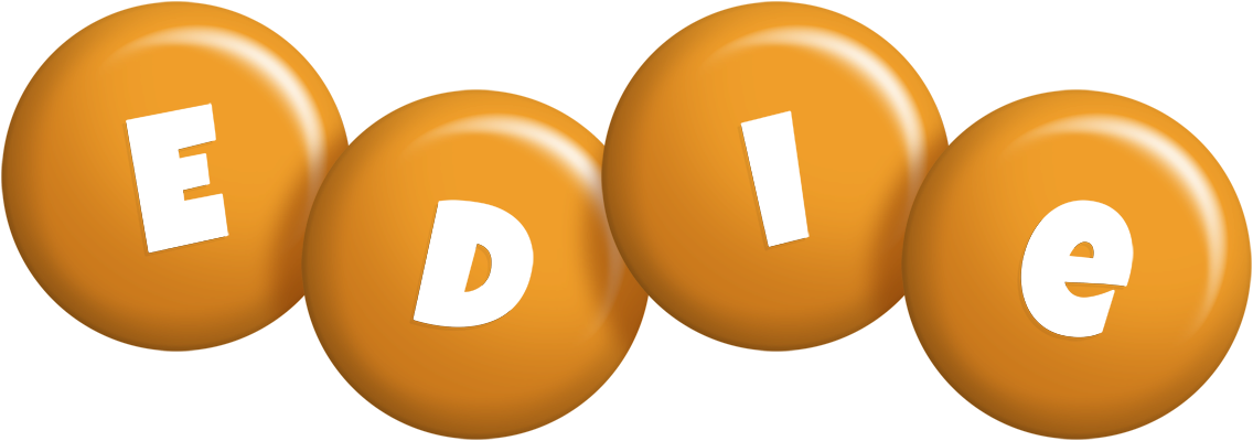 Edie candy-orange logo