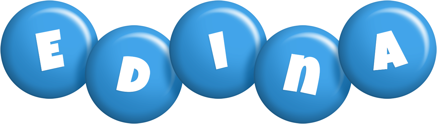Edina candy-blue logo