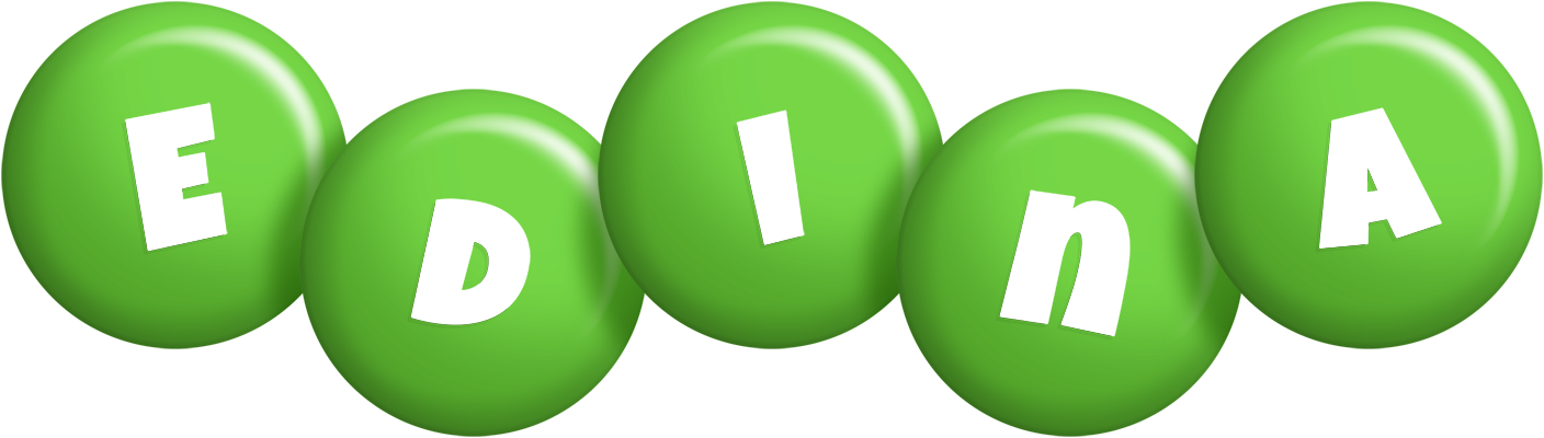 Edina candy-green logo