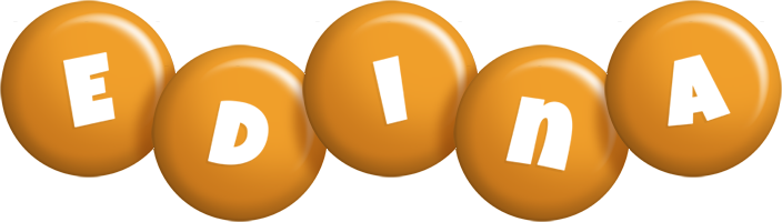 Edina candy-orange logo