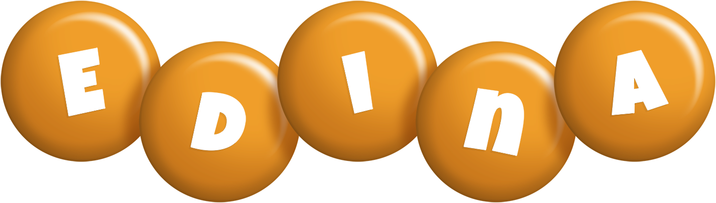 Edina candy-orange logo