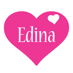 Edina love-heart logo