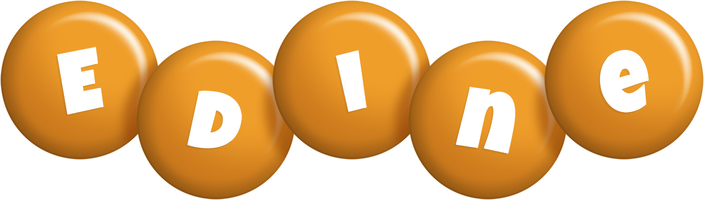 Edine candy-orange logo