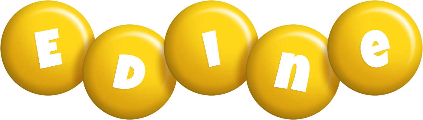 Edine candy-yellow logo