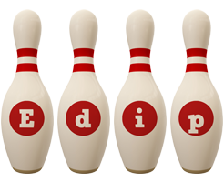 Edip bowling-pin logo