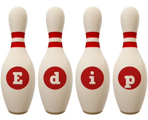 Edip bowling-pin logo