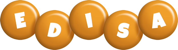 Edisa candy-orange logo