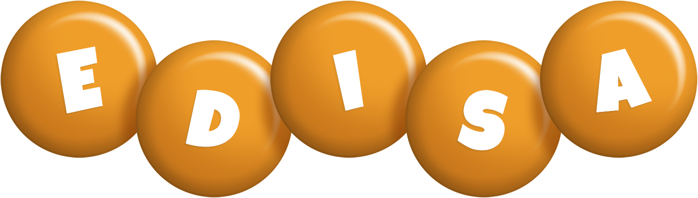 Edisa candy-orange logo