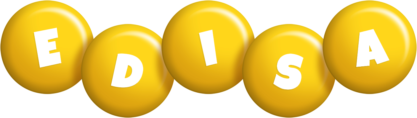 Edisa candy-yellow logo