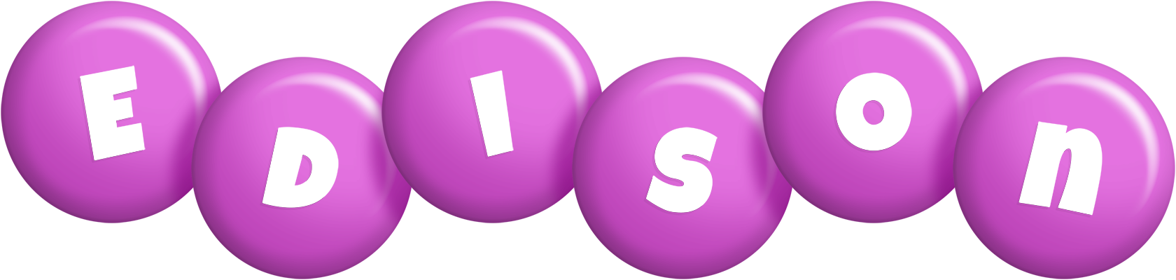 Edison candy-purple logo
