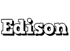 Edison snowing logo