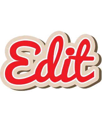 Edit chocolate logo