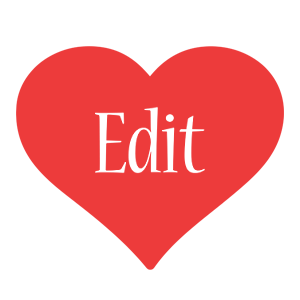 Edit love logo
