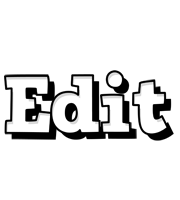 Edit snowing logo