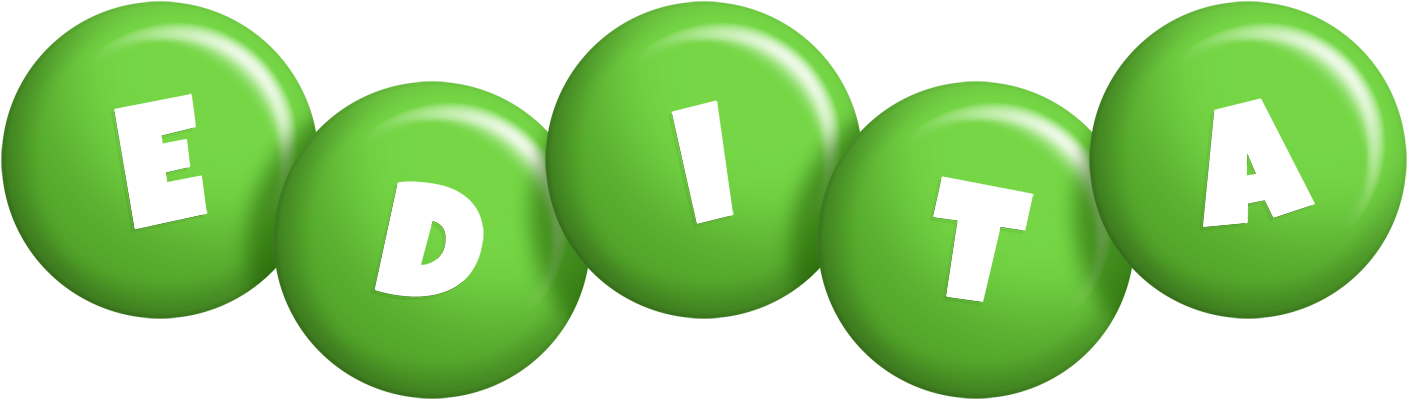 Edita candy-green logo
