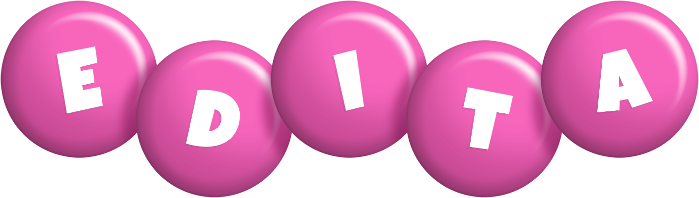 Edita candy-pink logo