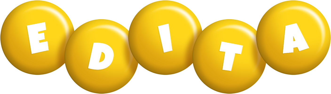 Edita candy-yellow logo