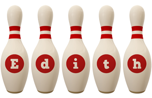 Edith bowling-pin logo
