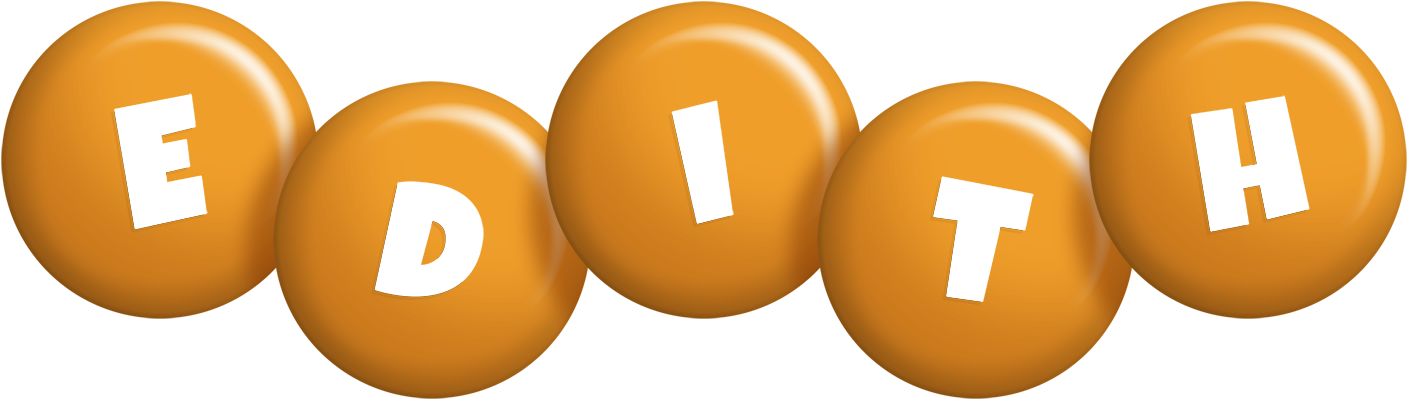 Edith candy-orange logo
