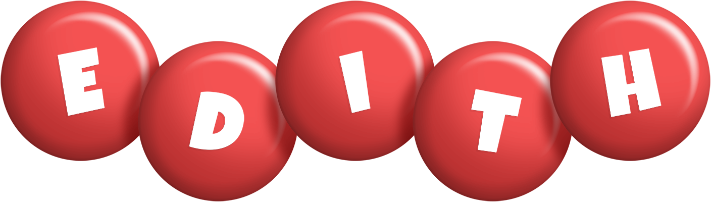 Edith candy-red logo