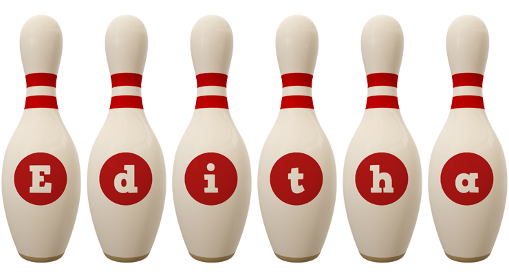 Editha bowling-pin logo