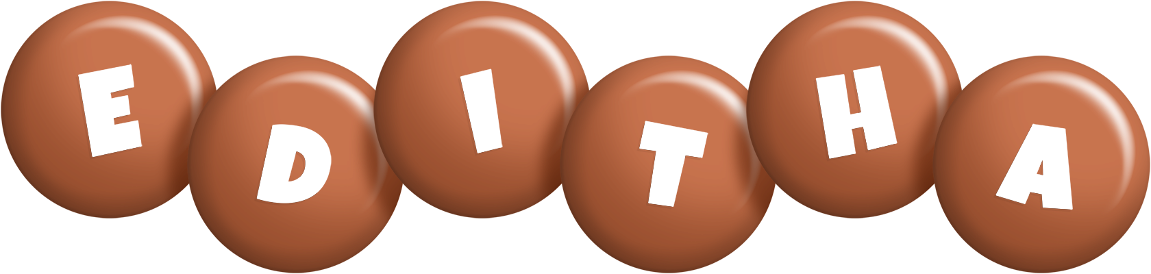 Editha candy-brown logo