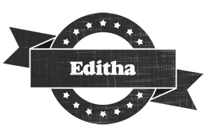 Editha grunge logo